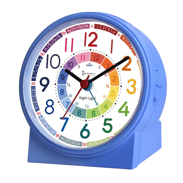 Children Clock IMSH ML11501 Quartz Analog Clocks For Kids Table Bedside Desk Alarm Clock Wecker Despertador Round Light Children Alarm Clock