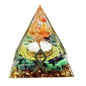 เครื่องประดับตกแต่งบ้านรูปปิรามิดคริสตัลโคจิยะ ทำจากเรซิ่นอีพ็อกซี่ งานฝีมือ ของตกแต่งบ้าน ของขวัญ DIY - Product Image 5