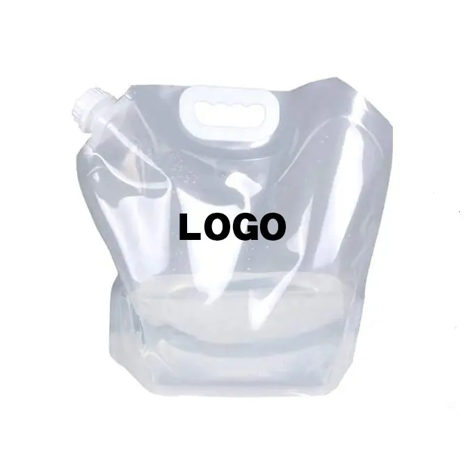 Wholesale outdoor water bags Portable foldable Recyclable soft water bags Camping hiking sports car plastic storage bags liquid