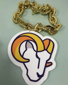 Collar con Colgante Grande de <span class=keywords><strong>EVA</strong></span> Personalizado con el Logotipo de los Buffalo Bills Impreso y Cadena para Colgar, Ideal para Fiestas y Celebraciones - Product Image 6