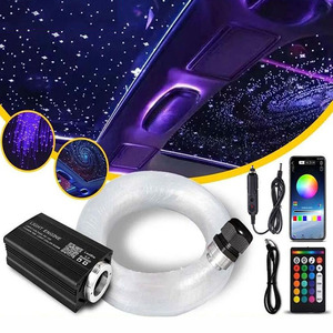 1000 pièces 0.02in X 6.5ft Kit d'éclairage LED à <span class=keywords><strong>fibre</strong></span> <span class=keywords><strong>optique</strong></span> pour <span class=keywords><strong>plafond</strong></span> de toit de voiture 16W éclairage à <span class=keywords><strong>fibre</strong></span> <span class=keywords><strong>optique</strong></span> <span class=keywords><strong>étoilé</strong></span> pour la maison et la voiture - Product Image 1