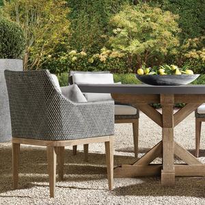 Divano da Esterno per Cortile, Resistente alla Pioggia e al Sole, in Rattan per Villa, Hotel e Giardino, Stile Simile - Product Image 2