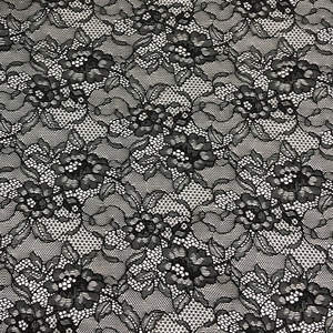Nouvelle conception de tissu en dentelle élastique blanche avec de grandes fleurs pour la confection de jupes, vêtements de maison, vêtements pour enfants, tissu en dentelle à mailles - Product Image 6