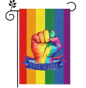 Personnalisé fierté LGBTQ jardin drapeau Inclusion diversité lesbienne <span class=keywords><strong>Gay</strong></span> bisexuel transgenre égalité drapeau de cour petite Mini cour extérieure - Product Image 6