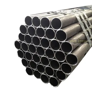 Astm A53 Erw Tubo de acero negro 200mm de diámetro Tubo de acero suave Carbono Negro Lista de precios