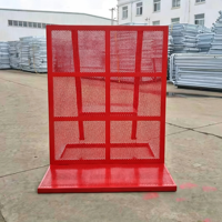Barrière en acier galvanisé anti-explosion, barrière en fer robuste, clôture temporaire anti-collision pour événements routiers, utilisation sur les chantiers de construction