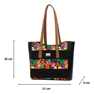 Bolso de Yute Negro con Logo Personalizado Fana Elio para Mujer Accesorio Elegante y Ecológico - Product Image 1