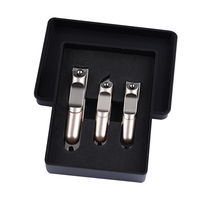 WELLFLYER NC-263 2022 Ensemble de coupe-ongles tranchants et robustes pour ongles des mains et des pieds avec étui en étain apparent