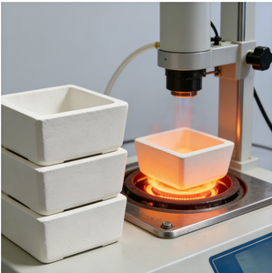 Custom Stable High Purity Alumina Ceramic Lab Crucible with <b>Cover</b>, High <b>Temperature</b> Resistance - Product Image 1