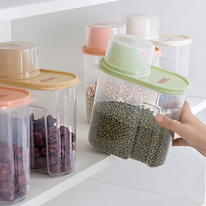BPA Free Clear Pantry Organization Grain Storage Box Kitchen Rice Dispenser Grain <strong>Flour</strong> Plastic Food Storage <strong>Container</strong> - Product Image 3