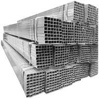 Tubo Cuadrado Galvanizado para Construcción en Exteriores Q235 Q345 ASTM A36 DX51D, Tubo de Acero Galvanizado GI de Guangdong, 60-275g de Zinc