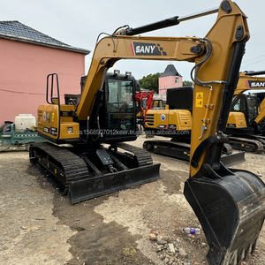 Mini-excavatrice Sany SY75C d'occasion, modèle 2023, moteur d'origine, boîte de vitesses, pompe hydraulique durable, godet de 0,5 m, puissance de 70 kW, bon état - Product Image 3