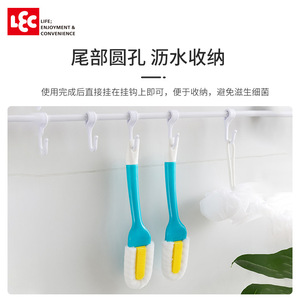 Brosse à chaussures avec tête en éponge et poils jaunes pour nettoyer les chaussures W 476 - Product Image 4