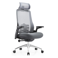 Chaise de bureau ergonomique moderne en maille JOHOOFURNITURE avec dossier haut et appui-tête, coussin épais confortable pour le bureau à domicile
