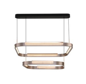 Lampe suspendue à anneau unique de couleur noire pour la décoration de la maison et des hôtels - Product Image 5