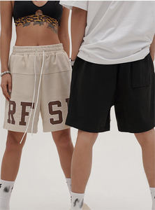 Pantalones Cortos Deportivos de Felpa Francesa de Algodón Reflectante de Lujo al por Mayor para Hombre - Product Image 3