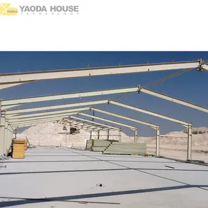Stahl konstruktion werkstatt Vorgefertigtes Lager Metallische Dach konstruktion