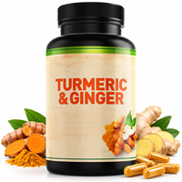 Capsules de Curcuma et Gingembre OEM ODM, Curcumine, ACV, BioPerine, Soutien Digestif, Articulaire et Immunitaire, Complément Sans Produits Laitiers