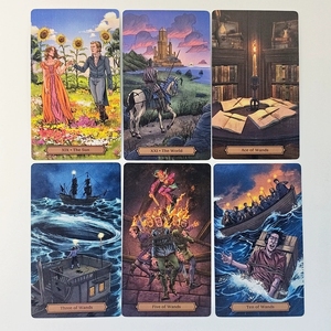Cartes de tarot gothiques Edgar Allan Poe de qualité supérieure, double face, texture lin gaufré, tarot traditionnel Rider Waite pour collectionneurs - Product Image 4