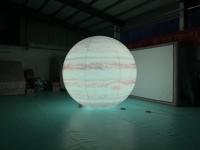 Lune gonflable réaliste avec surface lunaire et impression par transfert thermique pour concerts, expositions et publicité