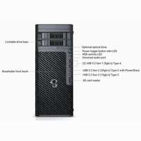 Station de travail en tour Precision T5860, processeur Intel Xeon W3-2423 ou W7-2495X, alimentation 1350W, ordinateur de bureau pour l'IA d'entreprise et le CAO