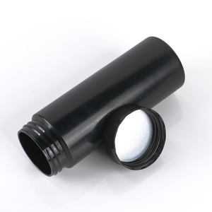 Pot à protéines personnalisé de haute qualité en plastique HDPE noir, vide, pour l'emballage de produits de santé, avec bouchon à vis. - Product Image 2