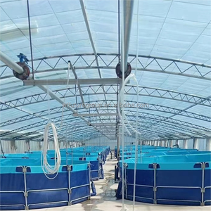 Aquaculture extérieure hors sol Aquaculture <span class=keywords><strong>Bassin</strong></span> de pisciculture préformé Toile galvanisée <span class=keywords><strong>Bassin</strong></span> de crevettes pour l'élevage de poissons - Product Image 4