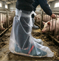 Surchaussures sanitaires jetables pour l'agriculture, protections de pieds élastiques et imperméables pour la désinfection des exploitations agricoles, la quarantaine et les contrôles vétérinaires