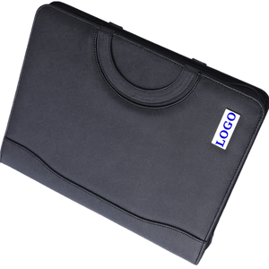 Romotion-maletín de cuero negro impermeable para ordenador portátil, organizador de documentos de negocios, maletín de lujo - Product Image 2