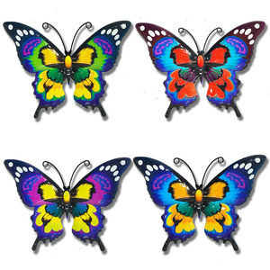 Décoration de mur papillon en métal et de clôture extérieure pour ornements de cour de jardin et artisanat Design moderne transfrontalier pour Amazon - Product Image 3