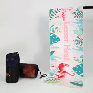 <span class=keywords><strong>Serviette</strong></span> de plage de grande taille imprimée personnalisée <span class=keywords><strong>serviette</strong></span> de plage <span class=keywords><strong>en</strong></span> daim fortement absorbante sans sable - Product Image 6