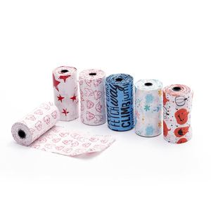 Factory Manufacturers Luxury Biodegradable Pet Garbage Bags 15 PCS/<b>Roll</b> Thickened Printing Dog Poo Bag Supplies - Product Image 5