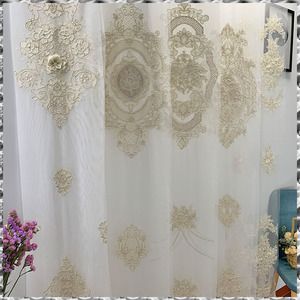 Lace <strong>Window</strong> Embroidered Curtains <strong>Voile</strong>, Gordijnen Luxe/ - Product Image 1