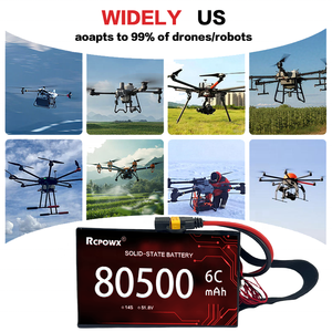 Batería de Litio de Alta Densidad Energética OEM/ODM de 350 Wh/kg, 80500 mAh, 14S, 18S, 24S, 6C, para Drones UAV de Misiones Especiales - Product Image 3