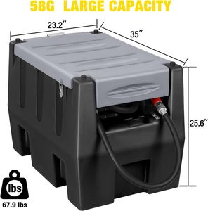 Tangki Transfer bahan bakar Transfer Diesel plastik poli 220L 480L dengan Pompa - Product Image 3