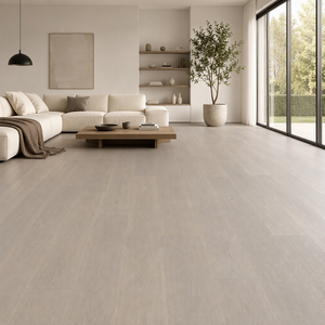 Parquet en <span class=keywords><strong>bois</strong></span> d'ingénierie en chêne européen <span class=keywords><strong>de</strong></span> qualité AB, <span class=keywords><strong>blanchi</strong></span>, brossé, laqué, multicouche, avec sous-couche en liège - Product Image 1