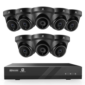 <span class=keywords><strong>Système</strong></span> de caméra domestique GWSECU 8CH PoE 4K 8MP intérieur/extérieur avec vision nocturne, capteur CMOS grand angle, prise en charge du NVR, visualisation à distance via l'application P2P - Product Image 1
