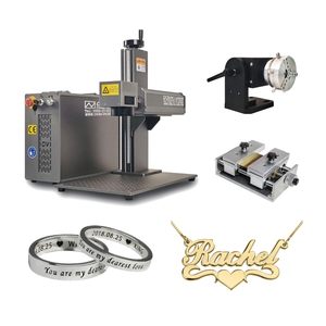 Metal Laser <b>Engraving</b> <b>Machine</b> 30w 50w 60w 100w Fiber Mopa Laser Jewellery Making <b>Machine</b> Gifts Crafts Tumbler Cups Rings Marking - Product Image 1
