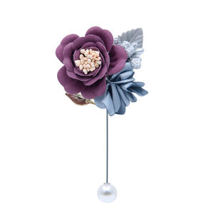 Boutonniere boda hombres ramillete seda flor artificial flor pulsera ramillete broche para la boda fiesta graduación accesorio - Product Image 5