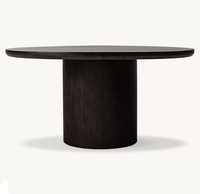 Table à manger RH Padua en chêne américain, style moderne minimaliste, pour usage domestique et hôtelier, 6 places, mobilier de maison