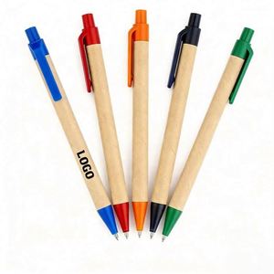 Ys577 Promotional Corporate Activity Business <b>Gift</b> Eco-Friendly Custom Logo Printed Recycled Kraft Paper Ballpoint <b>Pen</b> - Product Image 4