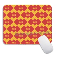 Tapis de souris personnalisé Gamma Phi Delta Sorority, base en caoutchouc antidérapante, tapis de souris pour ordinateur