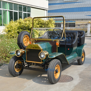 Voiture électrique vintage, voiture de tourisme rétro, fabricant sur mesure, deux rangées, 5 places, voiture classique verte - Product Image 1