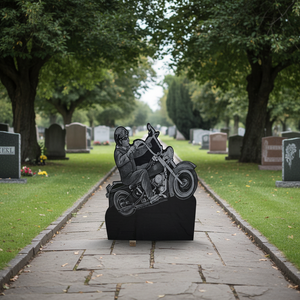 Lápidas de Granito de Piedra Natural - Diseño Americano Tradicional, 1 Año de Garantía, Monumentos Funerarios para Exteriores - Product Image 5