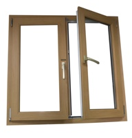 Rideau à persiennes en verre trempé pour les villas, style américain, imperméable, UPVC, PVC, fenêtre battante, design minimaliste