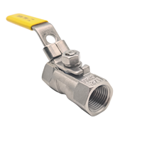 Vanne à boisseau sphérique monobloc en acier inoxydable SS316, filetage BSP, résistante à la corrosion, pour contrôle de fluides industriels, à port réduit, commande manuelle, base OEM, produit phare