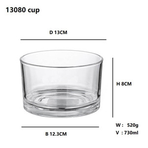 Vaso <span class=keywords><strong>de</strong></span> Vidrio Transparente Personalizado <span class=keywords><strong>de</strong></span> Lujo 13080 Resistente al Calor <span class=keywords><strong>de</strong></span> 770 ml con Forma <span class=keywords><strong>de</strong></span> Barco para Velas <span class=keywords><strong>de</strong></span> 3 Mechas - Product Image 4