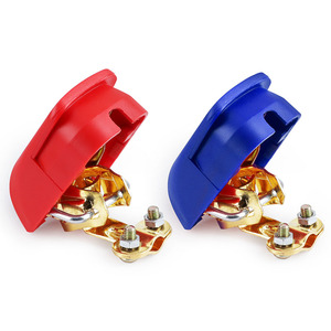 Universal Automotive <b>Battery</b> <b>Terminal</b> Connector 12V 24V Tin Plated Copper Gold Plated With Cover Screw Type YC101882 - Product Image 2