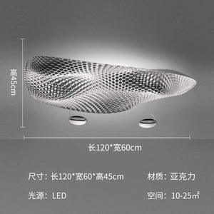 Lámpara de Araña LED Acrílica Moderna y Minimalista de Diseño Italiano para Restaurante, Estudio, Dormitorio, Villa, Sala de Estar Grande, Clasificación IP44 - Product Image 3