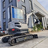 Livraison gratuite compacteur excavatrice Bagger 2.5 tonnes avec machines de creusement de type chenille Pelle grande remise